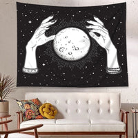 HKM-633299 Lunar Plush Decorative Tapestry - Peach Skin Mercerized Material, 100x75 cm, 150x130 cm, 200x100 cm, Machine Washable