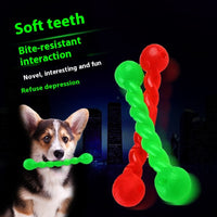 HKM-6333629 Rubber Molar Toy for Dogs - Soft Bite-Resistant Chew Bone, Available in Small and Large Sizes