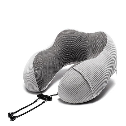 HKM-633427 U-Shaped Memory Foam Pillow with Magnetic Stripe Design - 30x30x12 cm