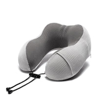 HKM-633427 U-Shaped Memory Foam Pillow with Magnetic Stripe Design - 30x30x12 cm