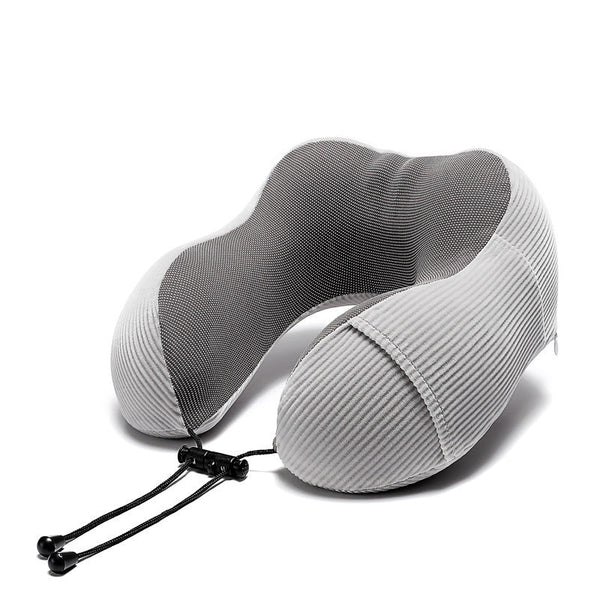 HKM-633427 U-Shaped Memory Foam Pillow with Magnetic Stripe Design - 30x30x12 cm
