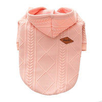 HKM-6335549 Cozy Two-Legged Sweater for Dogs - Available in Pink and Wine Red