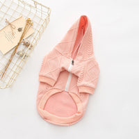 HKM-6335549 Cozy Two-Legged Sweater for Dogs - Available in Pink and Wine Red