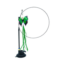 HKM-6335805 Multi-Head Replaceable Cat Teaser with Sucker - Steel Wire Pet Toy in Various Colors