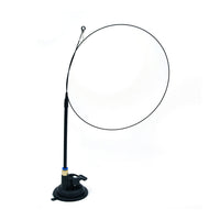 HKM-6335805 Multi-Head Replaceable Cat Teaser with Sucker - Steel Wire Pet Toy in Various Colors