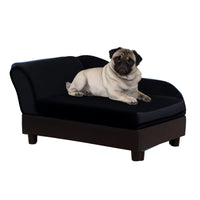 HKM-6336445 Pet Sofa Bed with Hidden Storage for Cats and Small Dogs - Modern Design in Black