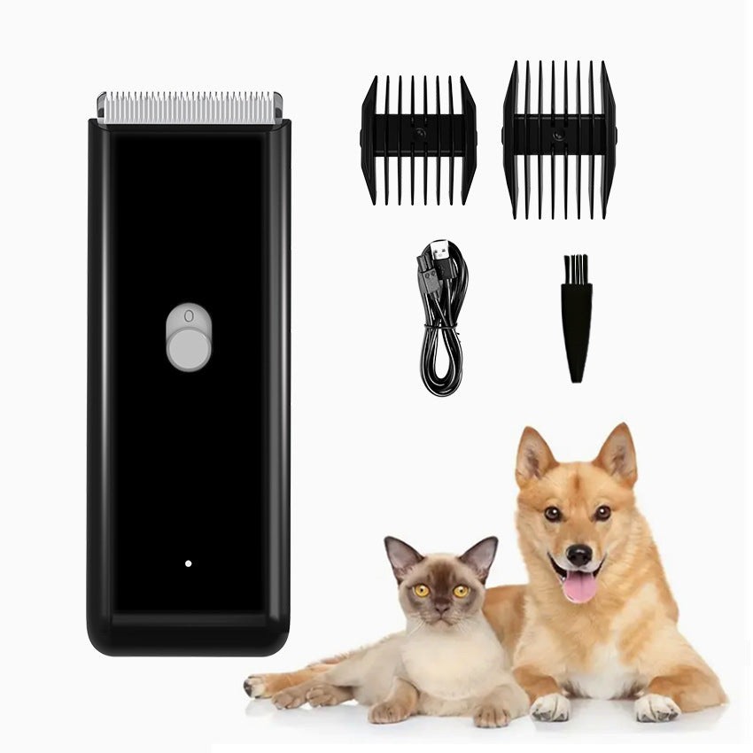HKM-6336573 Electric Waterproof Pet Hair Clipper with Ceramic Blade, Rechargeable, 60-Min Working Time, Multiple Comb Attachments