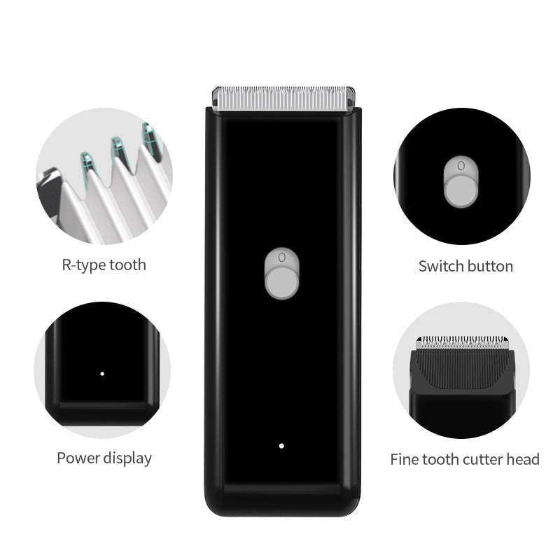 HKM-6336573 Electric Waterproof Pet Hair Clipper with Ceramic Blade, Rechargeable, 60-Min Working Time, Multiple Comb Attachments