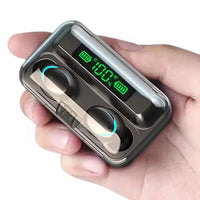 HKM-633747 9D Stereo True Wireless Earbuds with Waterproof Design and LED Battery Indicator