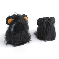 HKM-6338237 Cat Lion Head Hat Costume for Pets - Fun Dress-Up Accessory for Cats and Dogs