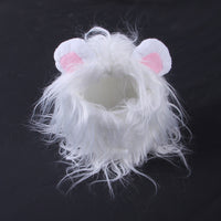 HKM-6338237 Cat Lion Head Hat Costume for Pets - Fun Dress-Up Accessory for Cats and Dogs
