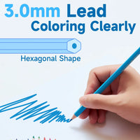 HKM-633875 48-Color Coloured Pencil Set for Children - Ideal for School & Drawing Activities
