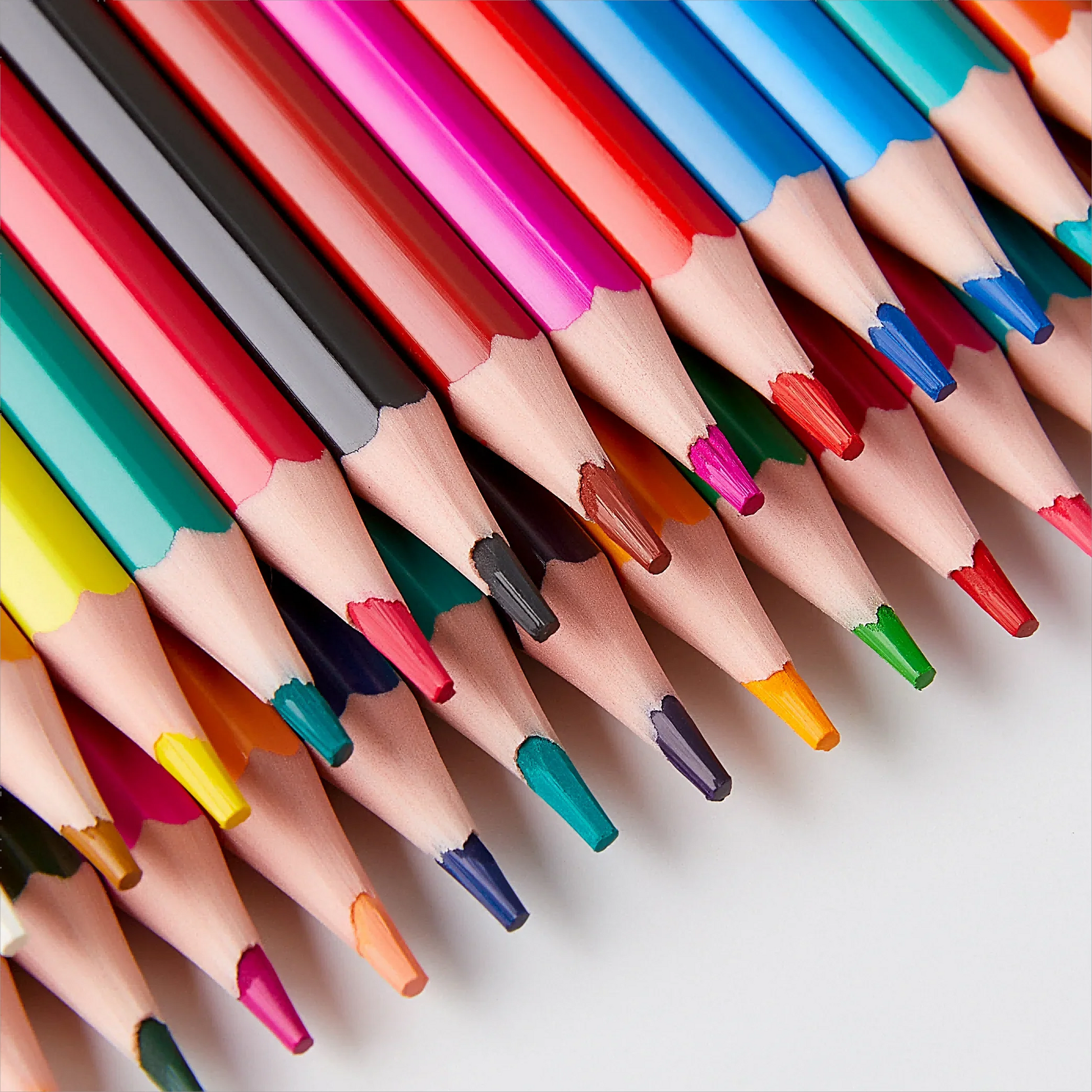 HKM-633875 48-Color Coloured Pencil Set for Children - Ideal for School & Drawing Activities