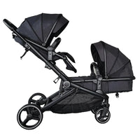 HKM-633939 Lightweight Aluminium Stroller Wagon for Twins - Versatile Baby Buggy with Ample Storage Space