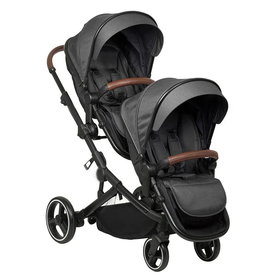 HKM-633939 Lightweight Aluminium Stroller Wagon for Twins - Versatile Baby Buggy with Ample Storage Space