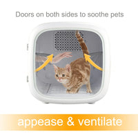 HKM-634003 Automatic Pet Hair Dryer Box for Dogs and Cats, Battery-Powered Grooming Machine, Compact and Portable Design