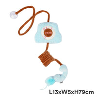 HKM-6340413 Retro Cat Elastic String Toy - Interactive Teaser for Stress Relief and Playtime