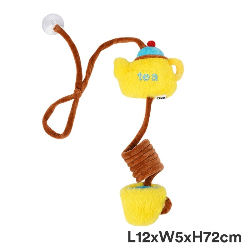 HKM-6340413 Retro Cat Elastic String Toy - Interactive Teaser for Stress Relief and Playtime