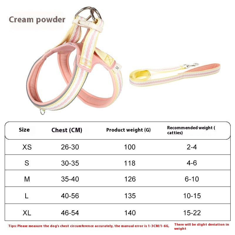 HKM-6340541 Lightweight Y-Type Pet Harness with Hand Holding Rope for Easy Dog Walking