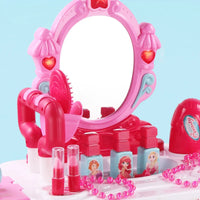 HKM-634195 3-in-1 Pretend Play Trolley Suitcase with Doctor and Makeup Toy Set for Girls