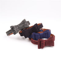 HKM-6342717 British Bow Fabric Pet Collar for Dogs and Cats