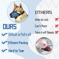HKM-6343997 Breathable Soft Basket Muzzle for Medium to Large Dogs with Adjustable Strap and Air Mesh Design