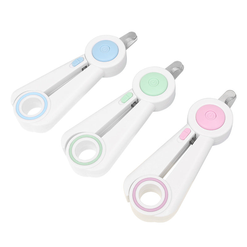 HKM-6344509 LED Light-Integrated Nail Clippers and Grinder for Dogs and Cats with Anti-Blood Position Feature