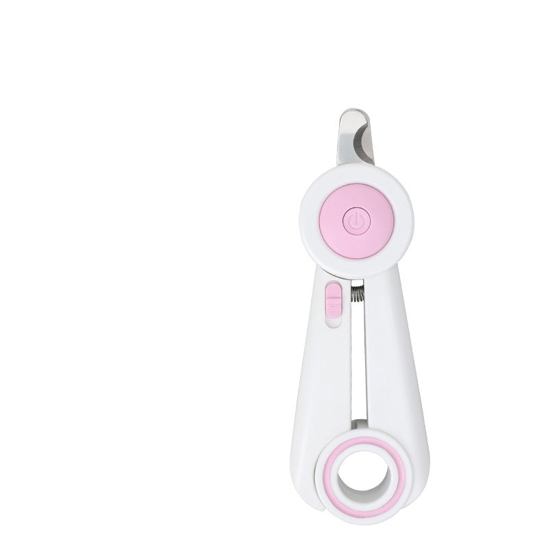 HKM-6344509 LED Light-Integrated Nail Clippers and Grinder for Dogs and Cats with Anti-Blood Position Feature
