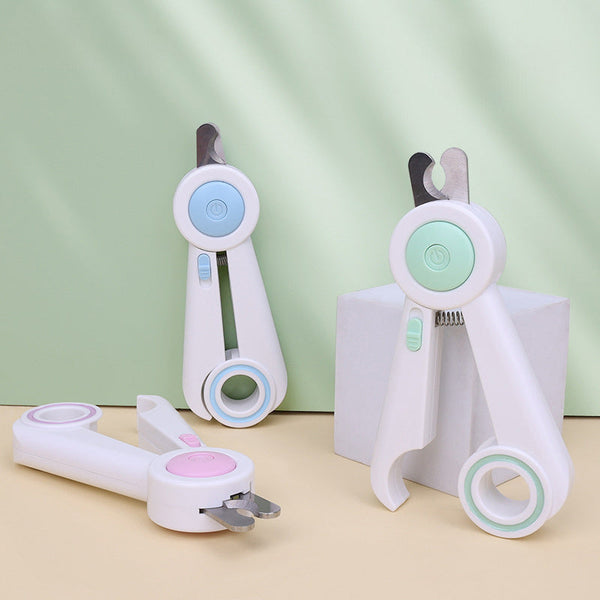 HKM-6344509 LED Light-Integrated Nail Clippers and Grinder for Dogs and Cats with Anti-Blood Position Feature