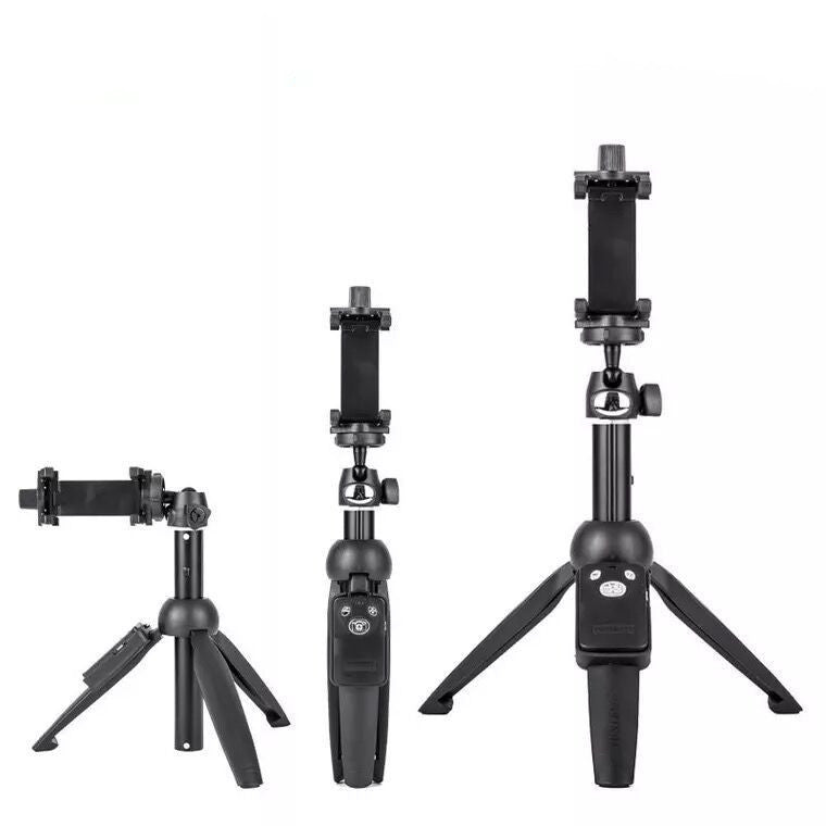 HKM-634451 Bluetooth Selfie Stick Tripod with Remote Control for Mobile Phones, Compatible with iPhone Models, Aluminum Alloy Construction
