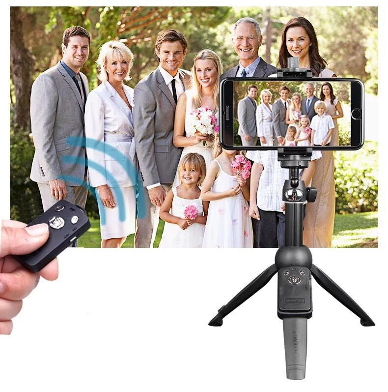 HKM-634451 Bluetooth Selfie Stick Tripod with Remote Control for Mobile Phones, Compatible with iPhone Models, Aluminum Alloy Construction