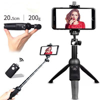 HKM-634451 Bluetooth Selfie Stick Tripod with Remote Control for Mobile Phones, Compatible with iPhone Models, Aluminum Alloy Construction