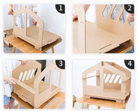 HKM-6344765 Cozy Wooden Pet House for Cats and Small Dogs - All Season Design