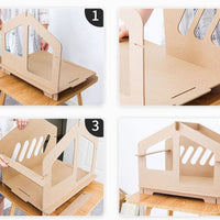 HKM-6344765 Cozy Wooden Pet House for Cats and Small Dogs - All Season Design