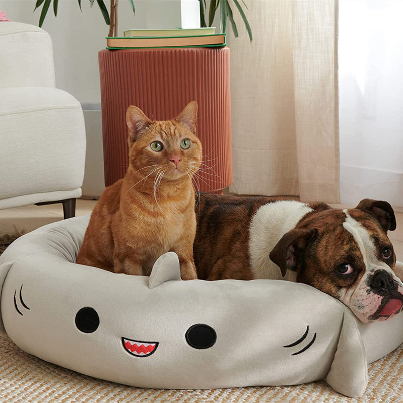HKM-6345149 Super Soft Plush Dog Bed Mat ¨C Light Gray, Available in Multiple Sizes
