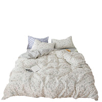 HKM-634579 Pastoral Small Floral 4-Piece Pure Cotton Bedding Set for Multiple Bed Sizes