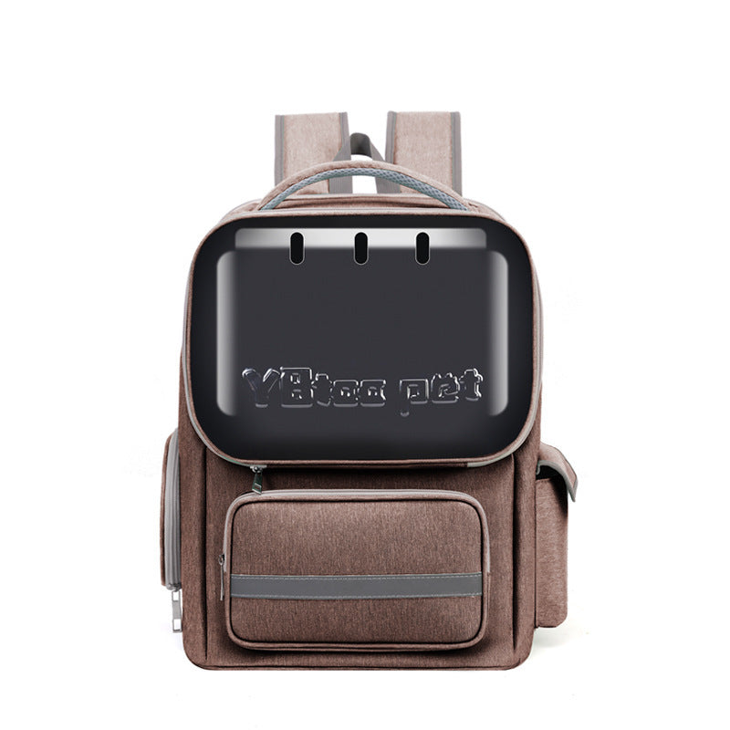 HKM-6348733 Portable Breathable Pet Bag for Outdoor Use, Soft PVC Oxford, 7.5kg Capacity