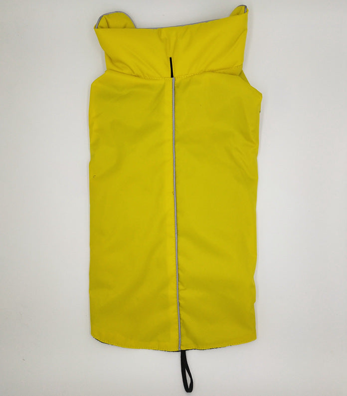 HKM-6348861 Waterproof Dog Jacket with Fleece Lining - Outdoor Wear in Black, Red, Blue, Orange - Sizes XS to XXXL