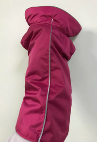 HKM-6348861 Waterproof Dog Jacket with Fleece Lining - Outdoor Wear in Black, Red, Blue, Orange - Sizes XS to XXXL