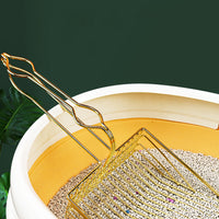 HKM-6350269 Large Stainless Steel Cat Litter Scoop in Metallic Gold