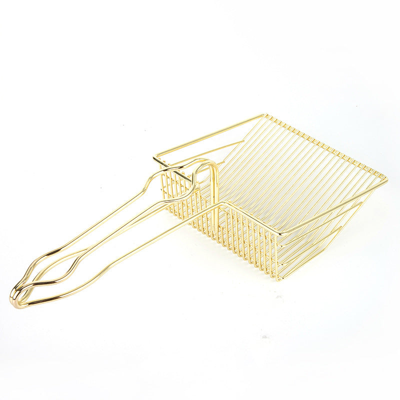HKM-6350269 Large Stainless Steel Cat Litter Scoop in Metallic Gold
