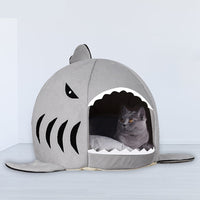 HKM-6350525 Universal Winter Warm Doghouse ¨C Cotton Seat Cushion for Pets, Gray, Available in S, M, L Sizes