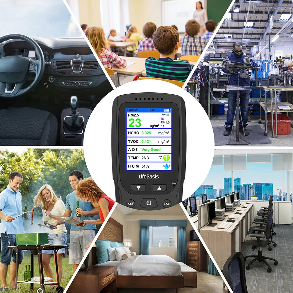 HKM-635091 Smart Indoor Air Quality PM2.5 Monitor for Real-Time Air Quality Assessment