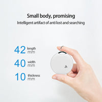 HKM-6351933 Smart Bluetooth Pet Location Tracker - White Plastic Design, Compact Size 40x40x10mm