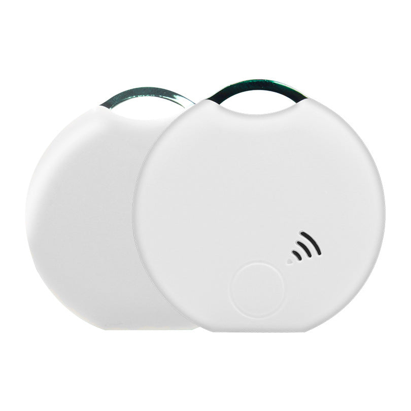 HKM-6351933 Smart Bluetooth Pet Location Tracker - White Plastic Design, Compact Size 40x40x10mm