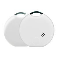 HKM-6351933 Smart Bluetooth Pet Location Tracker - White Plastic Design, Compact Size 40x40x10mm