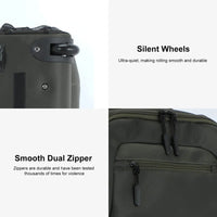 HKM-635219 20 Inch Travel Trolley Laptop Backpack with Wheels for Men - Durable Outdoor Fabric Design