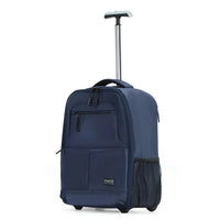 HKM-635219 20 Inch Travel Trolley Laptop Backpack with Wheels for Men - Durable Outdoor Fabric Design