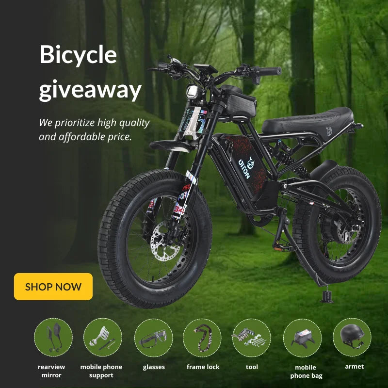 HKM-635219 Powerful 20-Inch Electric Fat Tire Bike with 1500W Motor and 25Ah Battery for Off-Road Adventures