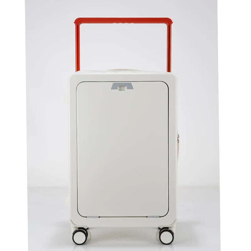 HKM-635283 Lightweight Rotating Suitcase with Stylish Wide Pull Bar for Travel